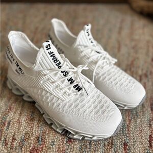 Men's White Height Boosting Sneakers